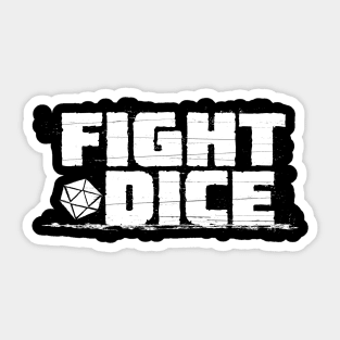 FIGHT DICE logo II Sticker